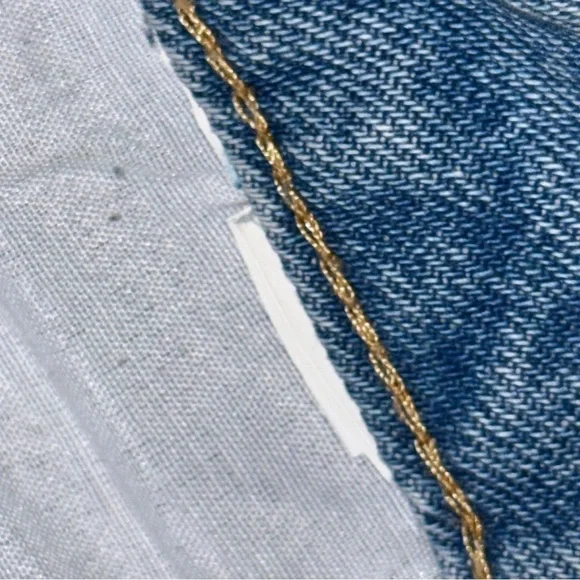 Zara Cropped Wide Leg Jeans high rise blue - Picture 8 of 12